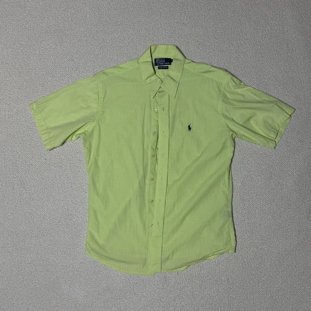 폴로 랄프로렌 L 린넨 반팔 셔츠