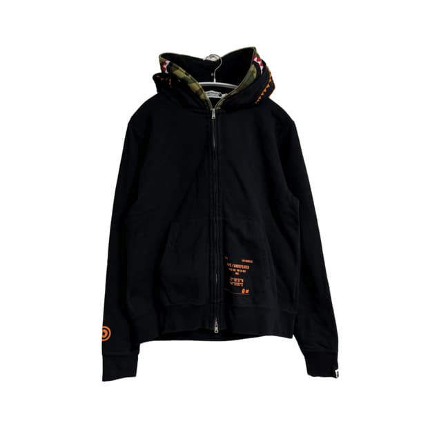 베이프 UNDEFEATED 콜라보 투헤드 샤크 후드 집업
