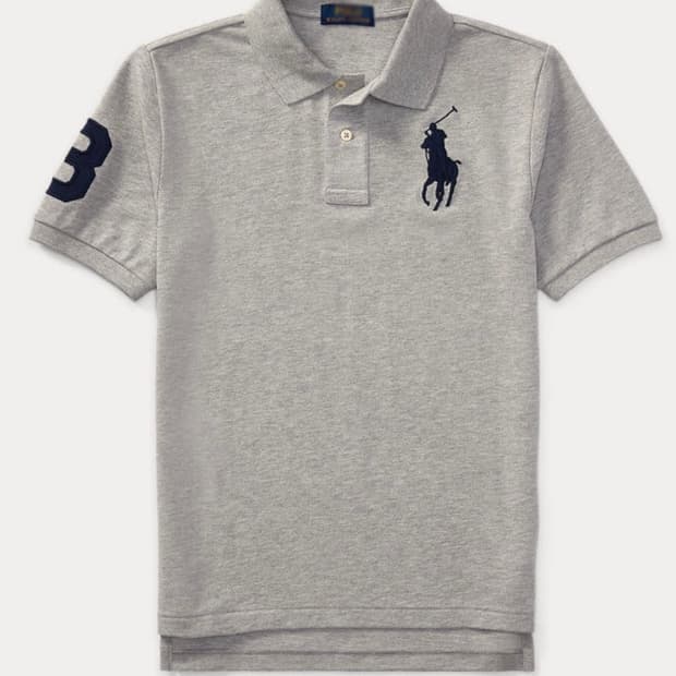 폴로 빅포니 회색 반팔