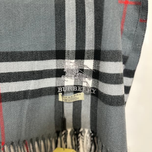 버버리 그레이 체크 캐시미어숄&머플러남여공용