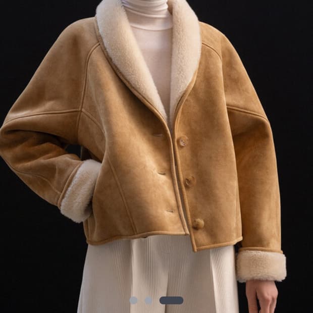 Le 르 시어링 자켓 무스탕