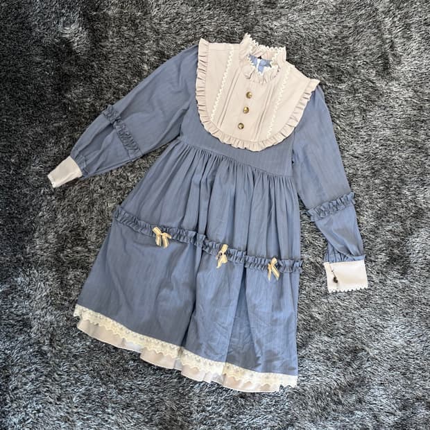 (새) 북유럽 알프스 여성 원피스 (L)