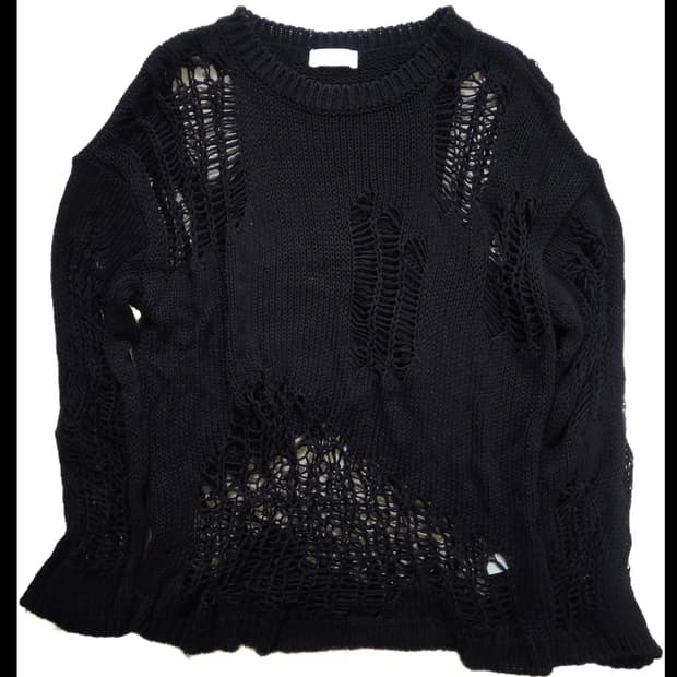 Sslow 데미지 니트/언더커버/히스테릭글래머/꼼데가르송/seo/오픈yy