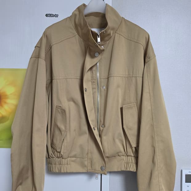 sandric 투웨이 코튼 집업 점퍼 베이지