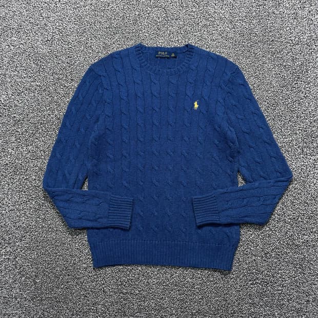 Name : 폴로 랄프로렌 시그니처로고 꽈배기 니트 :) 