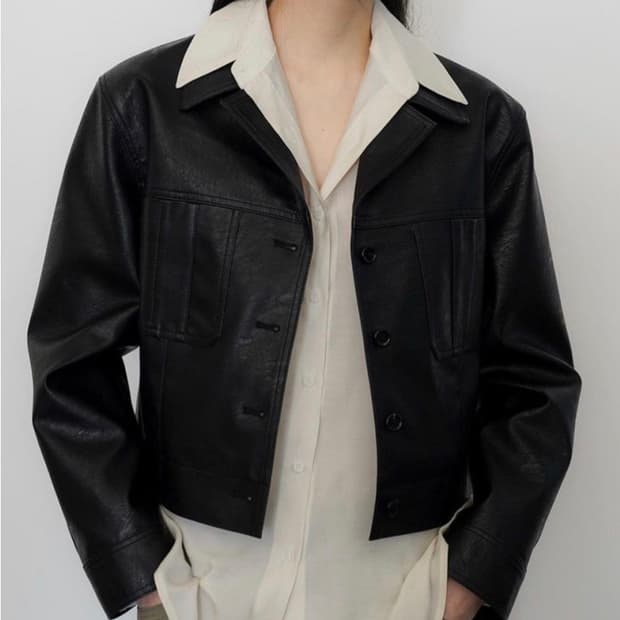 런던플랏 에디션 이크 레더 자켓 