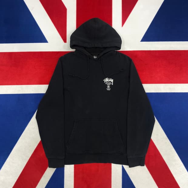 스투시 월드투어 후드티 L 