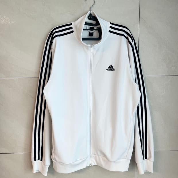 아디다스 흰,검 져지 (XL size)