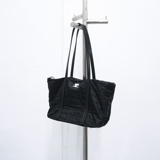 COURREGES nylon tote bag