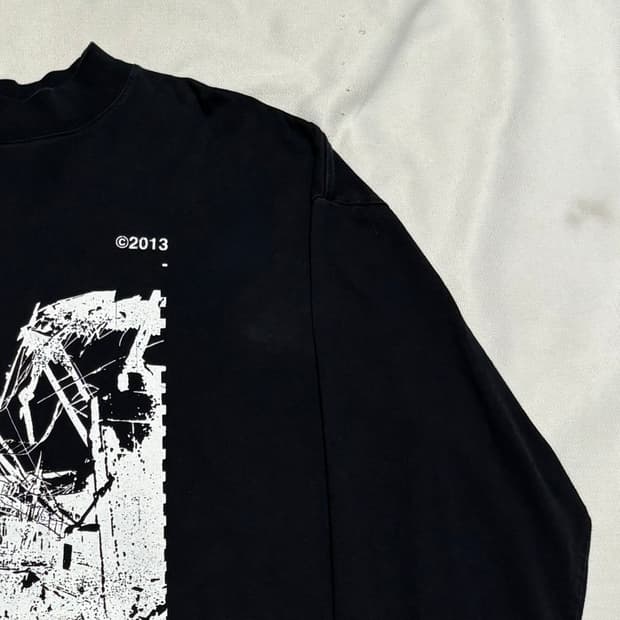 L 오프화이트 19FW 팩토리 하이넥 롱슬리브