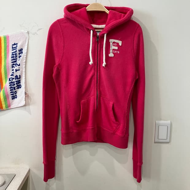 118 아베크롬비 후드집업 핫핑크