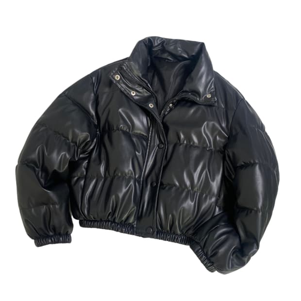 빈티지 레더패딩