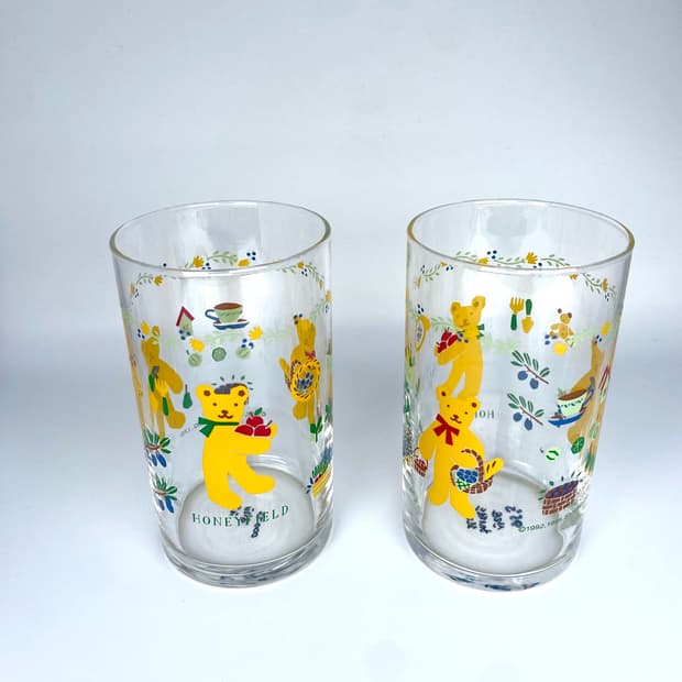 95‘s 빈티지 산리오 허니필드 유리잔 1p