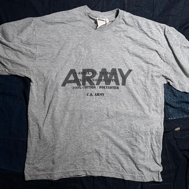 90's U.S Army 'Spec.' 스텐실 IPFU 티셔츠 XL
