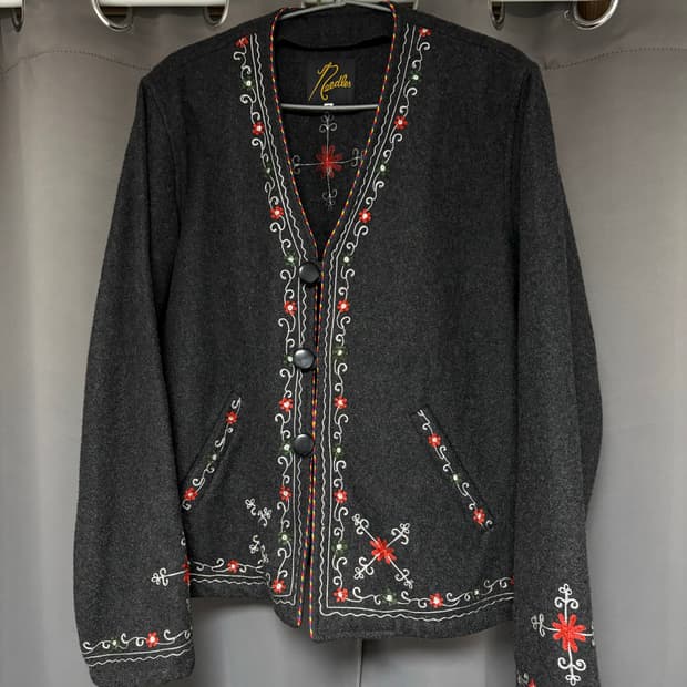 니들스 트위드 자켓 s