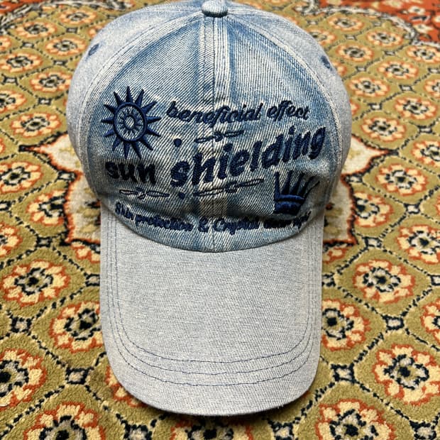 엑스톤즈 데님 볼캡 라이트블루