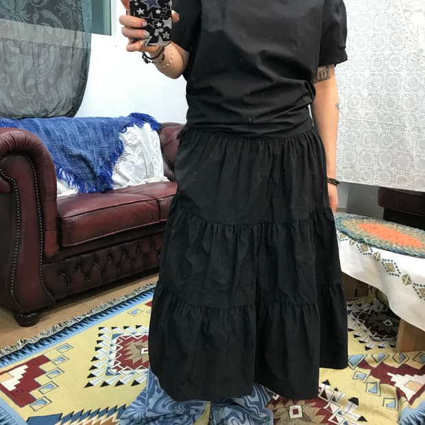 여성 블랙 반팔 원피스 