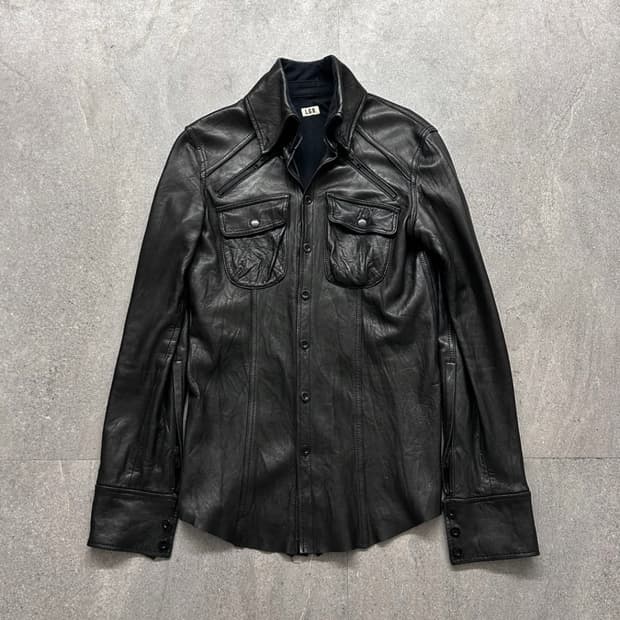 LGB Lambskin Cut Out Leather Shirts JK