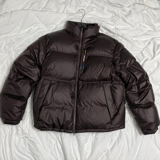 살로몬 컨투어 다운 패딩 XL 초콜릿