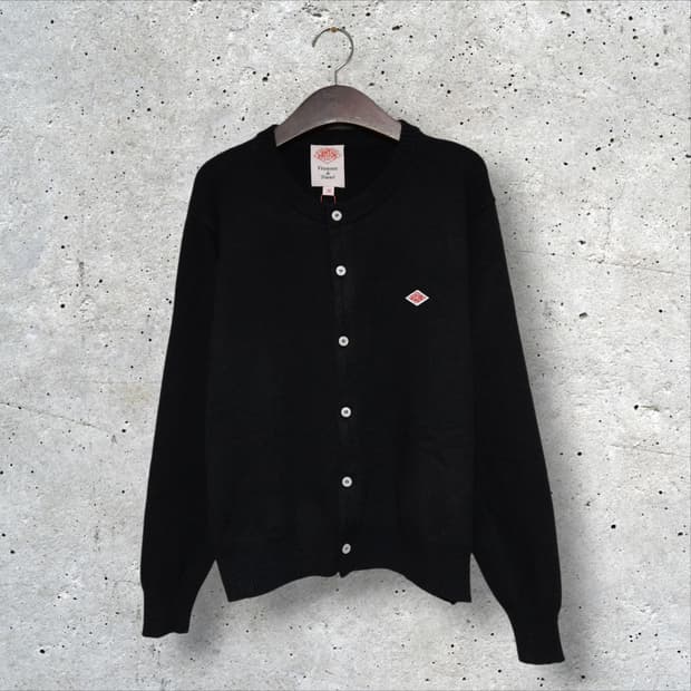 단톤 크루넥 니트 가디건 블랙 (95/M)