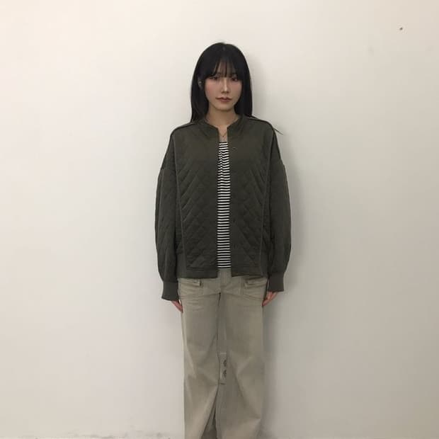 ANELA Quilted Jacket Khaki