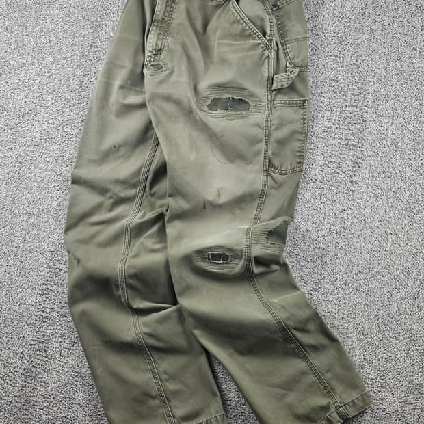 칼하트 밴딩 리페어 커스텀 카펜터 워크 팬츠 (40X34) / 10635