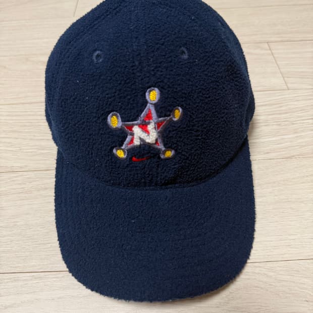 90s 나이키 빈티지 올드스쿨 플리스 볼캡 모자