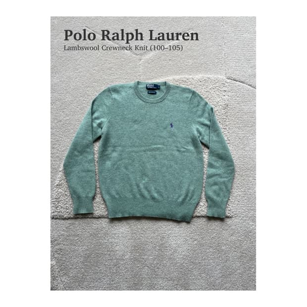 폴로 랄프로렌 램스울 크루넥 니트 (100–105)