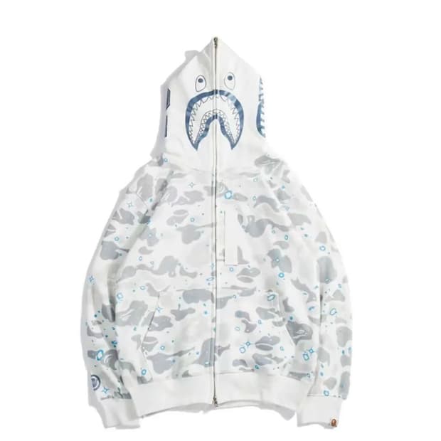 베이프 샤크후드 스페이스 백계 카모 xl 새상품