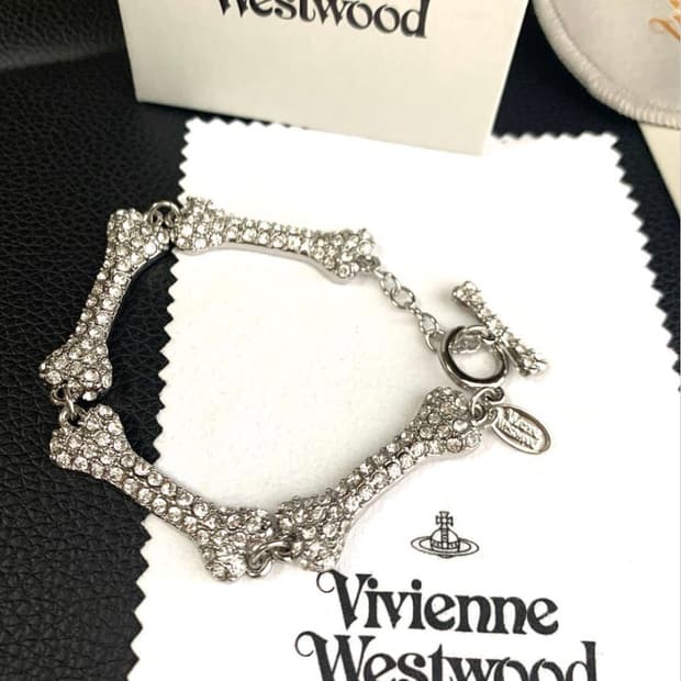 비비안웨스트우드 아카이브 큐빅 본 브레이슬릿 팔찌