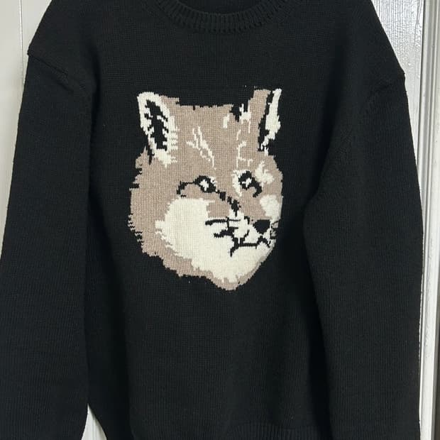 메종키츠네 니트