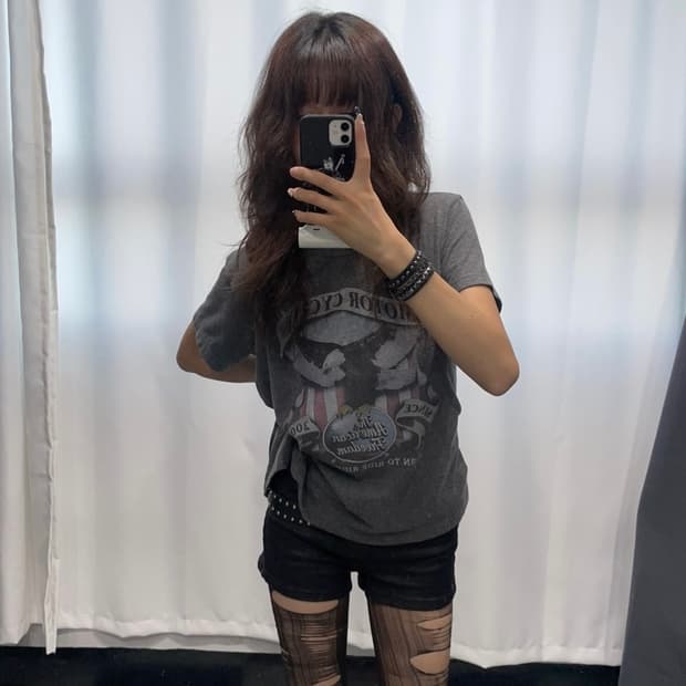 🎸그레이 프린팅 티셔츠🎸