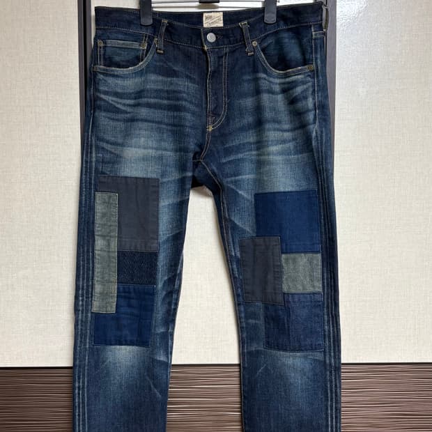 [30] 쇼트 퍼펙토 빈티지 패치워크 셀비지 데님 일본생산