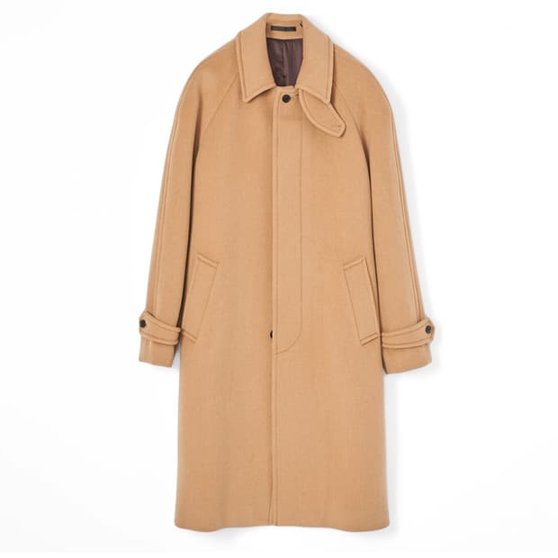 킨록X에스타도 캐시미어 오버핏 발마칸 코트 (베이지)