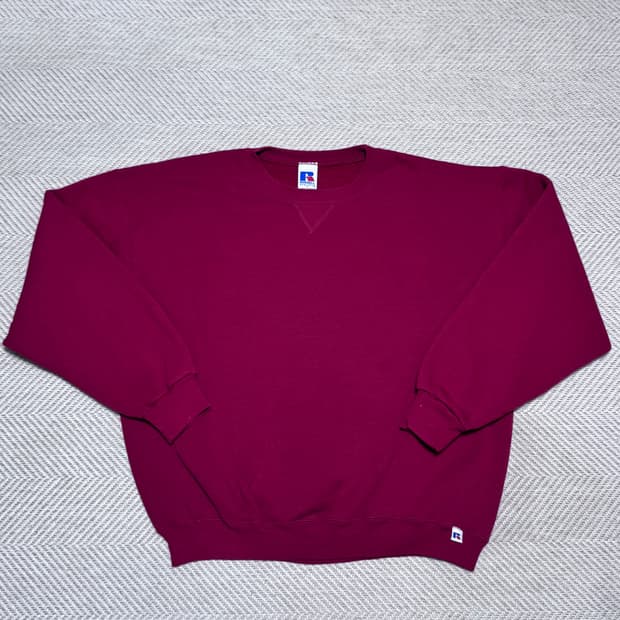 (XL) 00s 빈티지 러셀 애슬레틱 레드 맨투맨