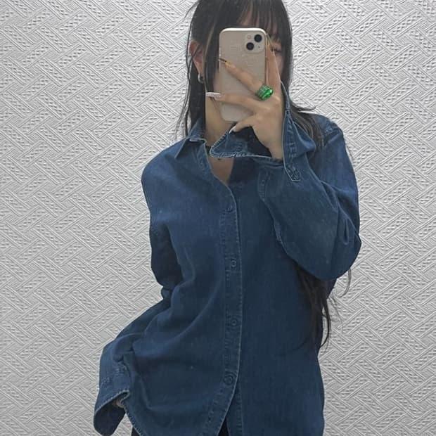 아페세 APC 올드스쿨 빈티지 캐주얼 데님 셔츠 S C08091