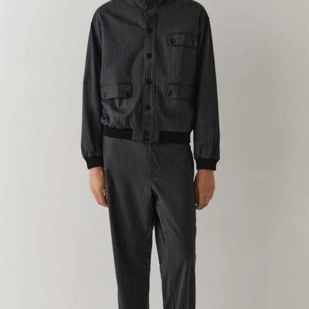 [42] 기마구아스 다니엘 스트라이프 팬츠 그레이