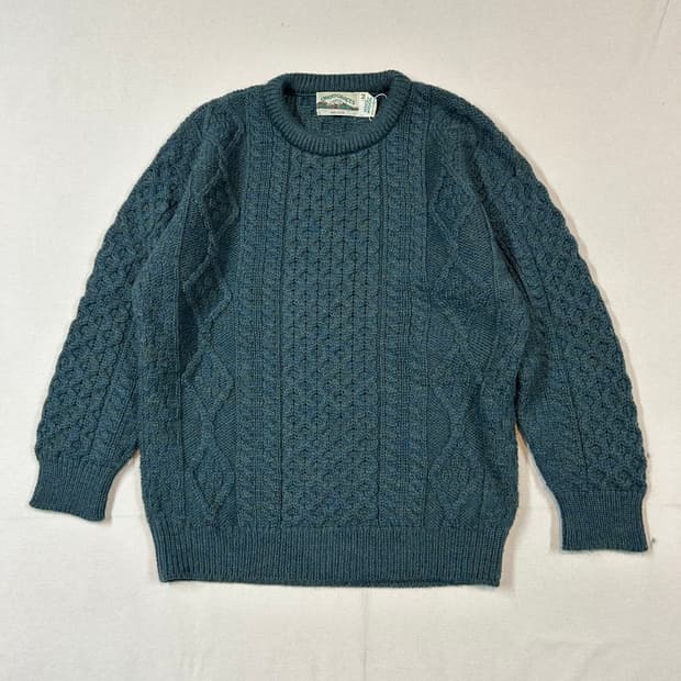 M) Aran Crafts 아란크래프트 피셔맨 울 니트 스웨터