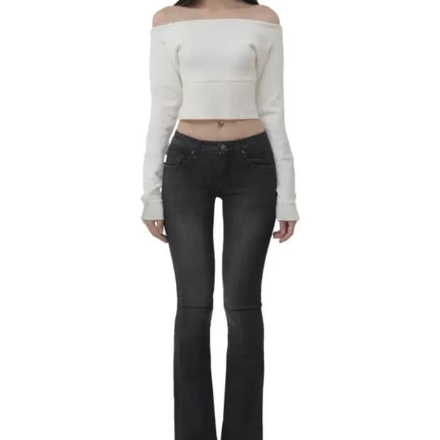 클리시어 다크 초코 로우라이즈 진 M