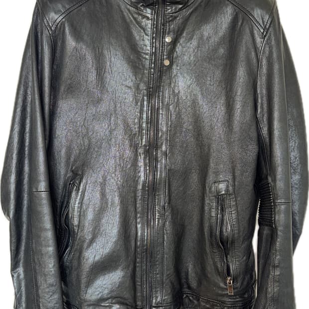 vintage leather jacket