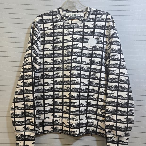 KENZO(정품) 겐조 웨이브 패턴 맨투맨 티셔츠