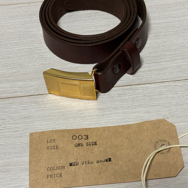 타이가타카하시 머드다잉 벨트 lot.003