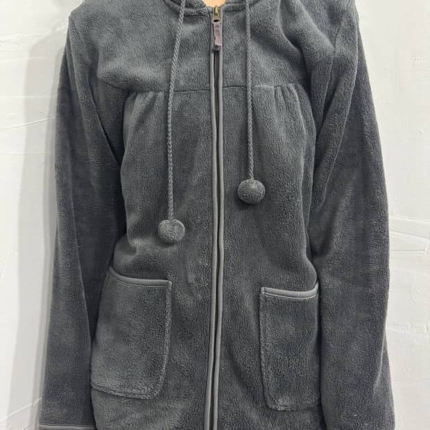 fleece hood zipup