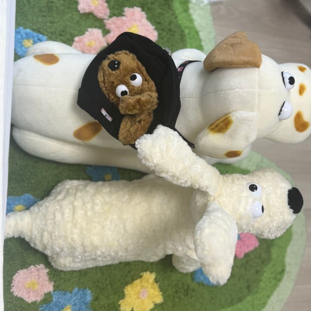 빈티지 빔티 대형 강아지 인형 세트