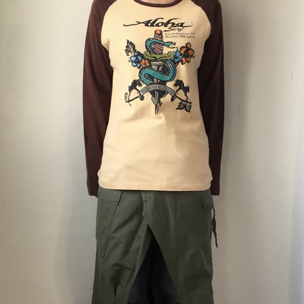 Printing point raglan sleeve