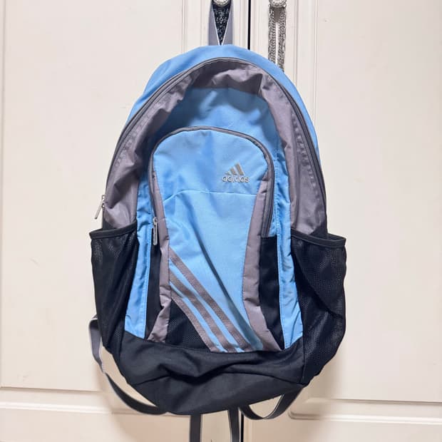 서브컬쳐 아디다스 블루그레이 백팩 진리 어항 빈티지