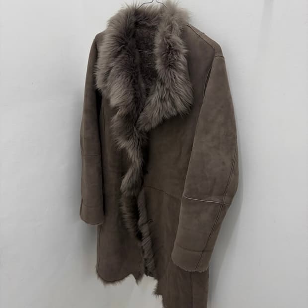 아야즈스튜디오 빈티지 리얼 퍼 무스탕