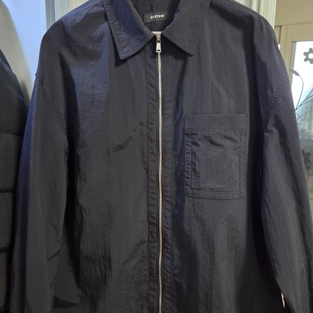 시스템 나일론  오버셔츠형 자켓