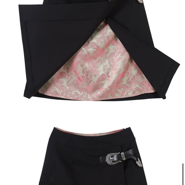 media82 buckle skirt