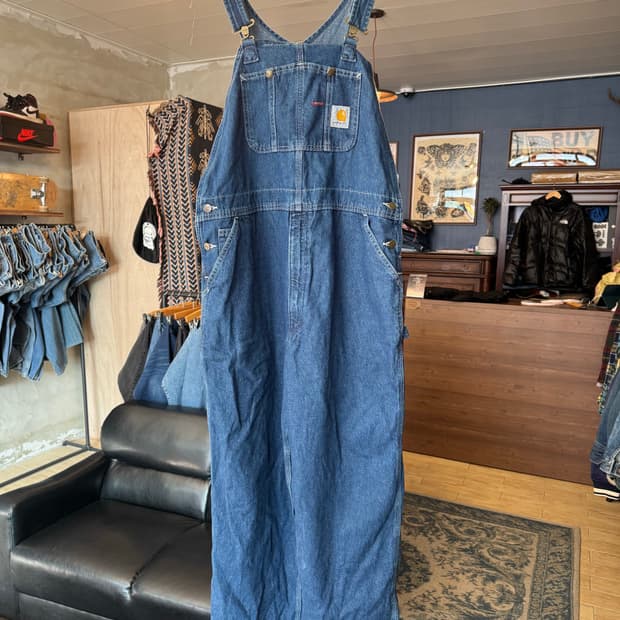 칼하트 오버롤 멜빵 데님 40x32